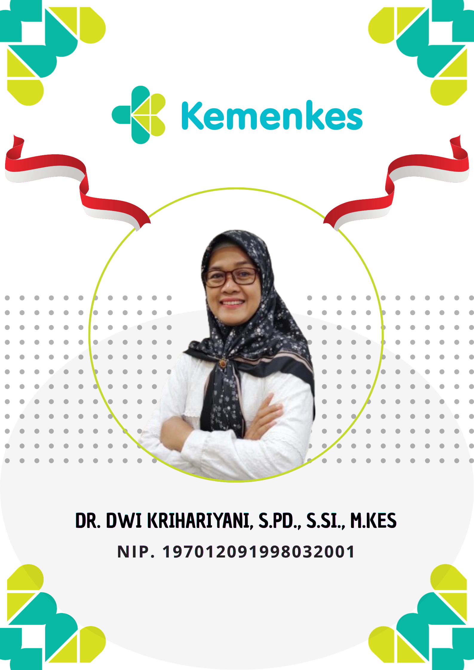 Dr. Dwi Krihariyani, S.Pd., S.Si., M.Kes